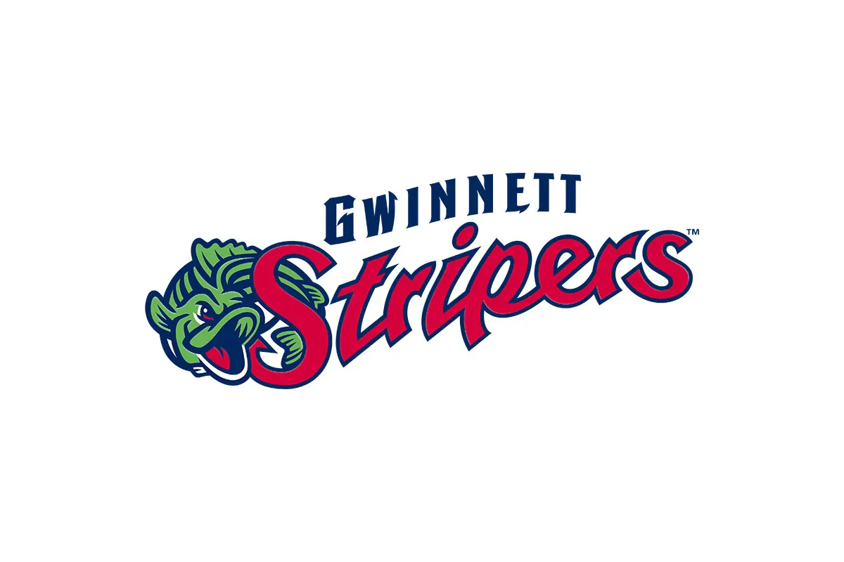 Gwinnett Stripers美国棒球队logo设计-鱼logo设计