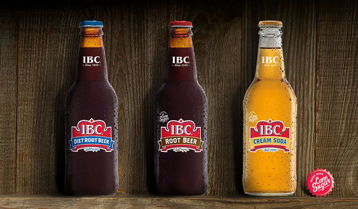IBC ROOT BEER美国根汁啤酒-波浪形飘带logo设计