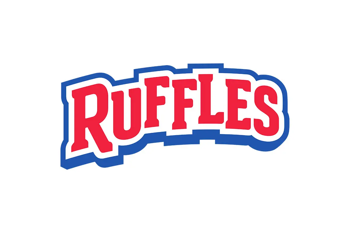 Ruffles百事莱芙士薯片logo设计-波浪纹薯片logo设计