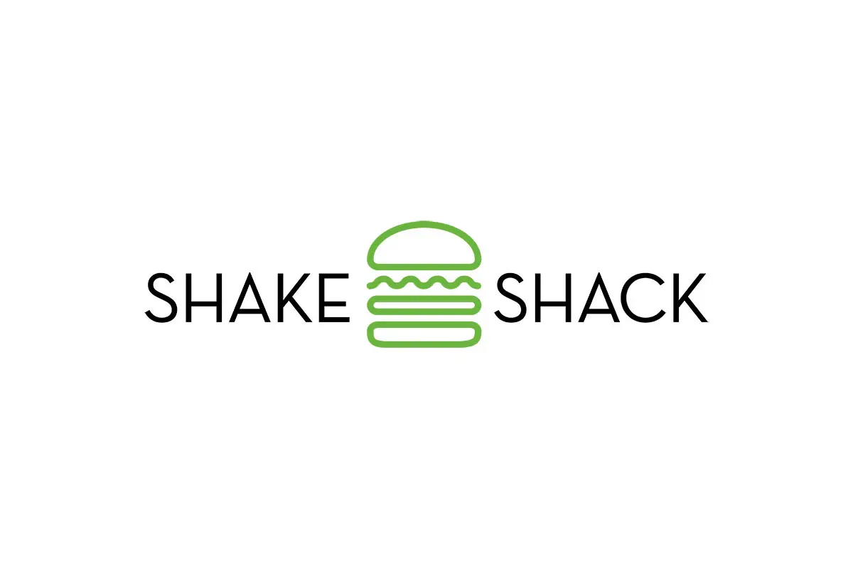 Shake Shack美国快餐连锁店logo设计-汉堡图标logo设计