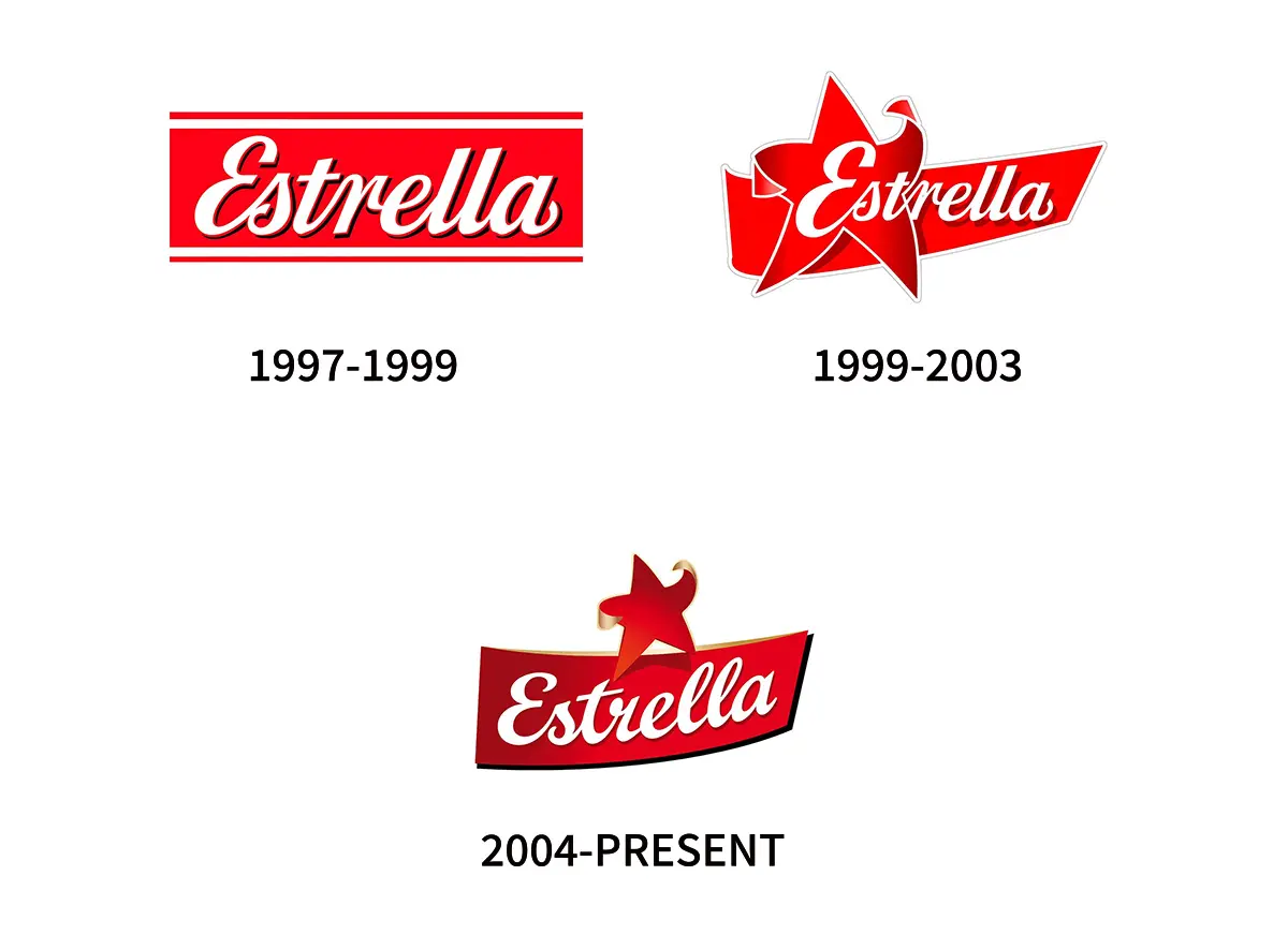 Estrella chips明星运算符薯片旧logo-薯片logo设计历史